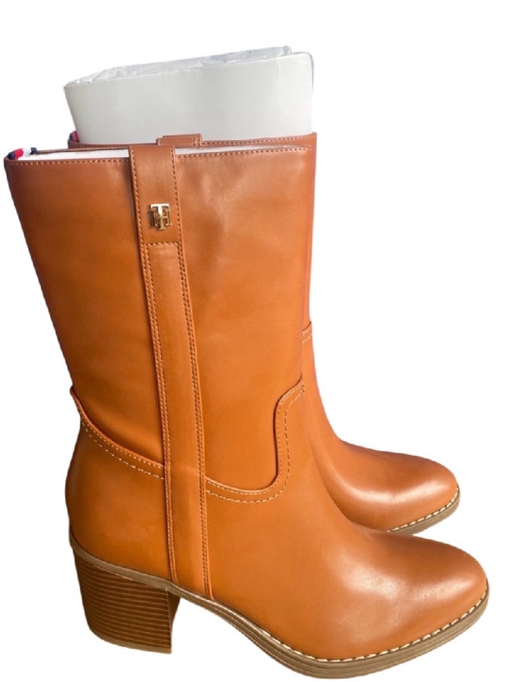 Tommy Hilfiger Theal Mid-Shaft Cowboy Boots Size 9